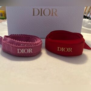 Dior Red and Pink Ribbon Duo